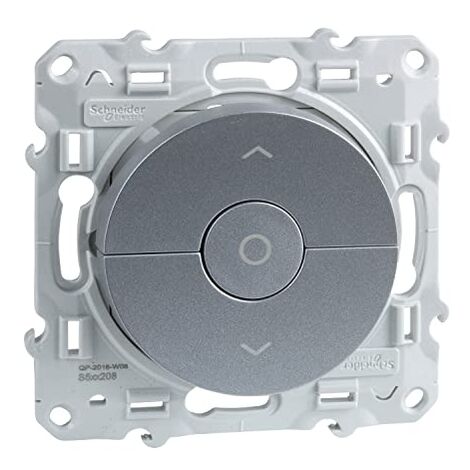 Interrupteur pour volet-roulant Odace - Aluminium