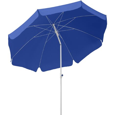 Schneider Ombrellone Ibiza, Blu, ca. 200 cm Ø, 8 componenti, Rotondo