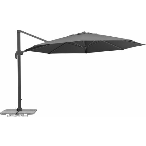 Schneider - Ombrellone Rhodos Grande Antracite, ca. 400 cm di Diametro