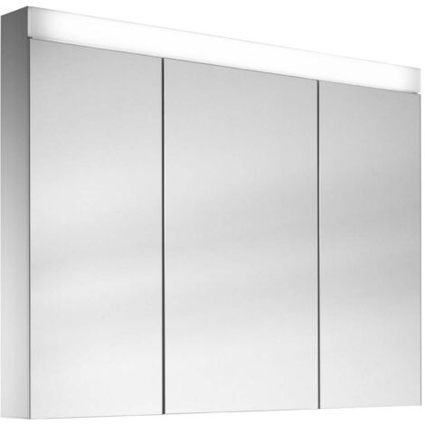 Schneider PATA LED Armoire de toilette, 3 portes 30/40/30cm,