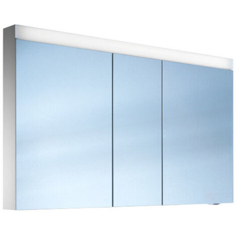 Schneider PATALine Spiegelschrank, 130x76x12cm, 3 Türen,