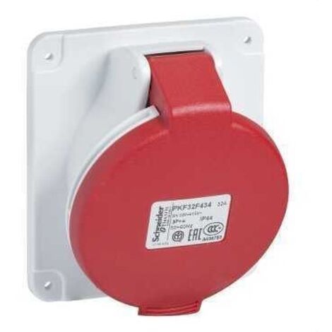 SCHNEIDER PKF32F434  Base empotrar inclinada 32A 3P+TT 380-415V IP44