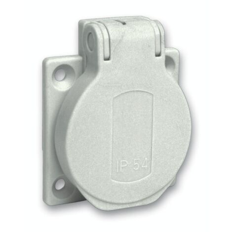 Schneider PKN51G SOCLE PRISE DOM NF ENC 50X50 FIX POST GRIS IP54 220V 2PT