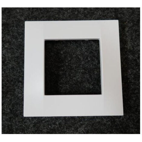 Schneider – Plaque de finition 1 poste blanc polaire – Gamme Altira – Fixation à pression 4 points – Finition satinée – Dimensions 85x80mm