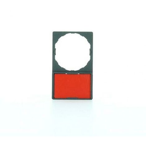 Schneider portaetichetta+etichetta standard con etichetta senza marcatura con fondo nero o rosso