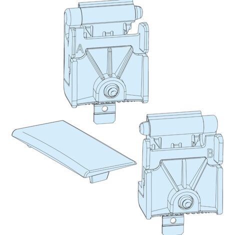 Schneider PrismaSeT P G Scharniersatz für Frontplatte LVS08585 2