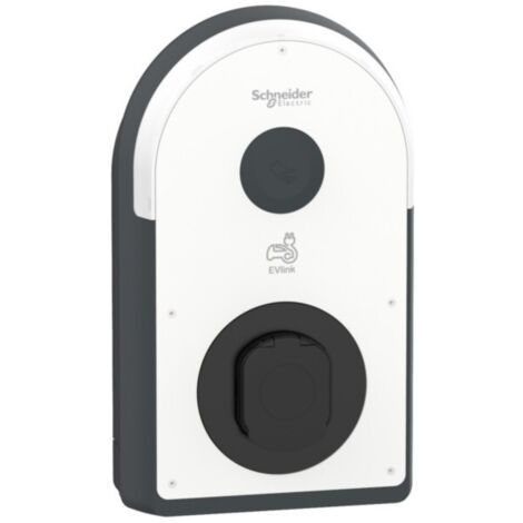 Schneider Pro AC Wallbox, 22kW, T2S Steckdose MID, 6mA, IP55, IK10, NFC/RFID Reader, EVB3S22N40M