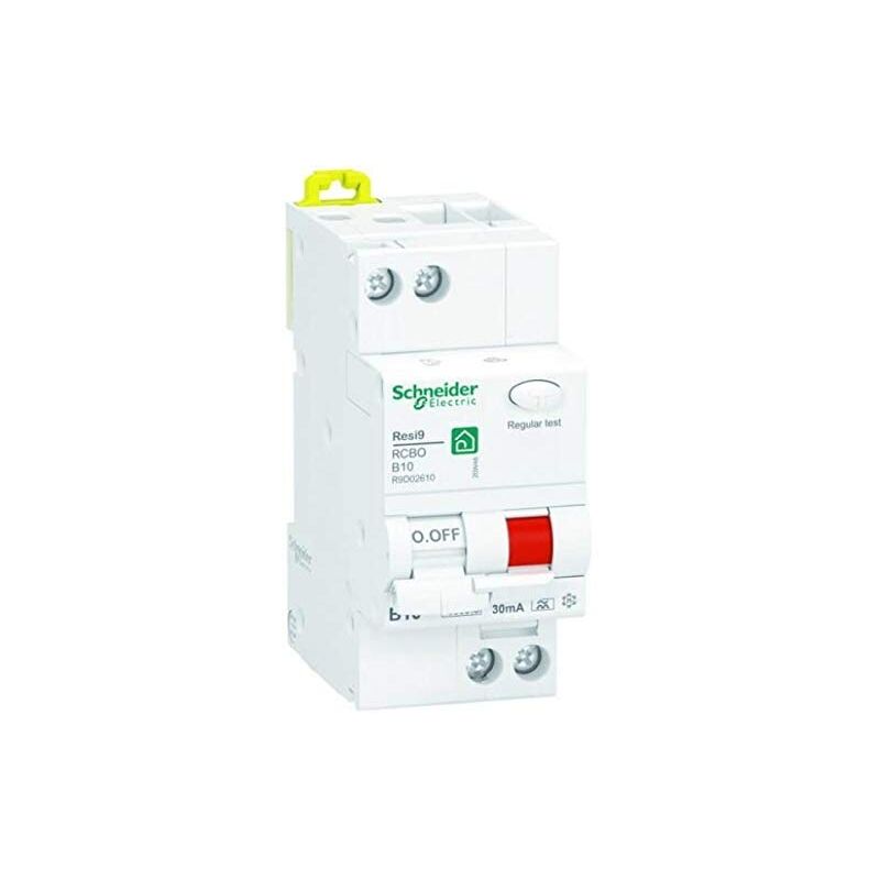 Schneider R9d01613 Disjoncteur Fi/ls Resi9 2 Pôles 13 A B 30 Ma Type A 6 Ka