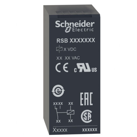 Schneider RSB1A160JD Harmony Relay RSB - relais PCB embrochable - 1OF - 16A - 12VDC