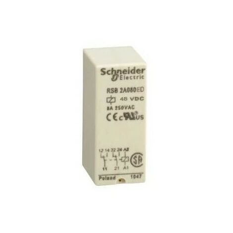 Schneider RSB2A080ED Relais interface 48V CC 20F Zelio Relay
