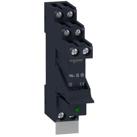 Schneider RSB2A080P7PV Schnittstellenrelais Harmony Relay RSB, 230V Wechselstrom, 2 RT, Montage DIN-Schiene
