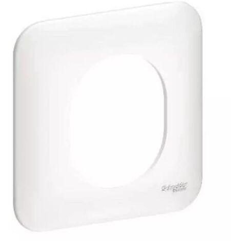 Schneider S260702 - Ovalis - 1 post plate White - 045425