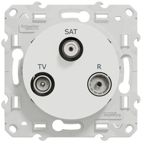 Schneider S520461 Toma TV/FM/SAT 1 entrada de tornillo Odace
