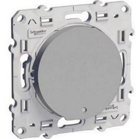 va et vient blanc bouton poussoir 10 a schneider odace fixation par vis