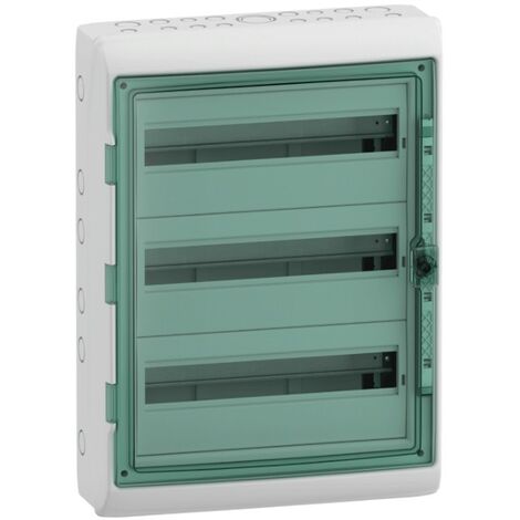 Schneider Schaltschrank 54 Module IP65 transparente Tür 10345