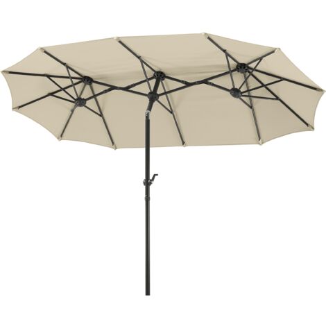 Schneider Schirme 746 – 02, Ombrello Salerno, colore: naturale, rettangolare, 300 x 150 cm