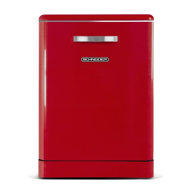 Schneider - SDW1444VR Lave-vaisselle 60cm vintage 14 couverts rouge 44dB clE