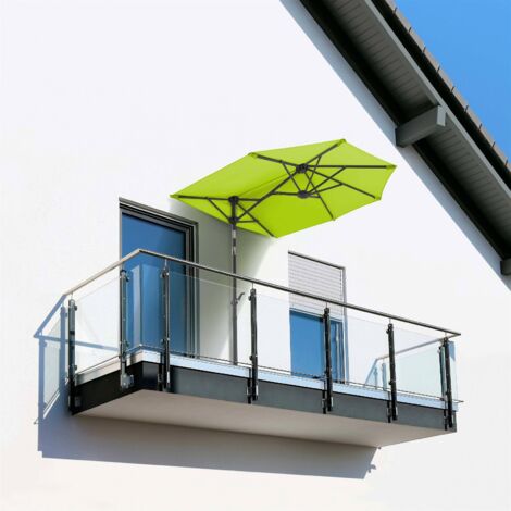 Schneider Sonnenschirm Salerno mezza apfelgrün 150 x 150 cm Balkonschirm
