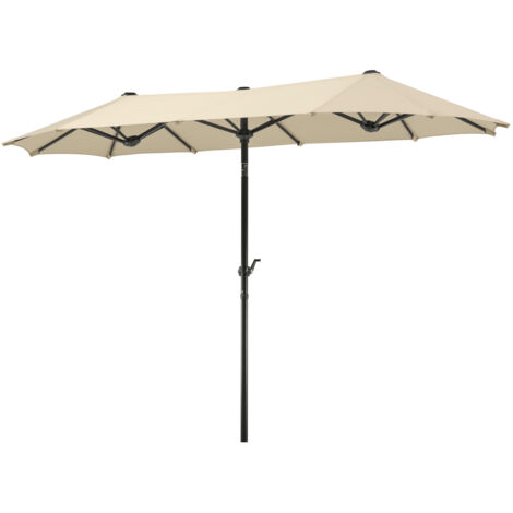 Schneider Sonnenschirm Salerno natur 300 x 150 cm Marktschirm