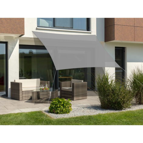 Schneider Sonnensegel Teneriffa silbergrau 360 x 360 cm Sonnensegel