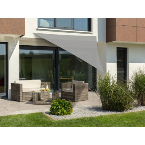 Schneider Sonnensegel Teneriffa silbergrau 360 x 360 x 360 cm Sonnensegel