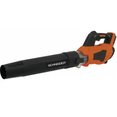 Schneider – Souffleur à batterie 20 V – 1 batterie 4 Ah – Débit air 550 m3/h – Moteur à charbon – Poignée ergonomique bi-matière