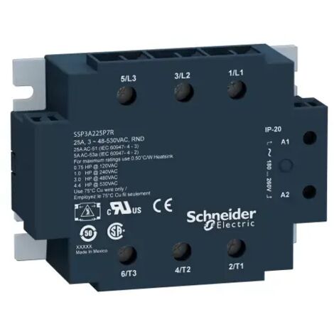 SCHNEIDER SSP3A225BDRT Harmony Relay - 3-Phasen-Relais - 530Vac - 25A - 24Vcc random