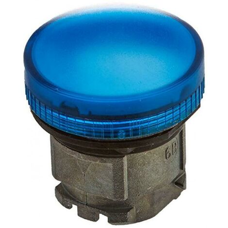 Schneider testa con gemma liscia per lampada spia blu con lampadina ba9s zb4bv06