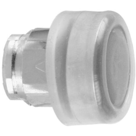 Schneider testa pulsante sporgente nero con cappuccio in silicone trasparente zb4bp2