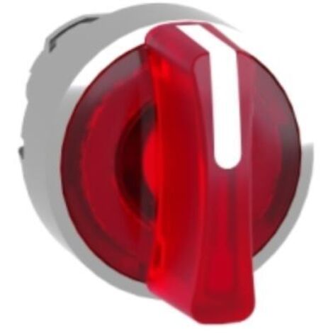 Schneider testa selettore luminoso rosso a leva corta 3 posizioni zb4bk1343