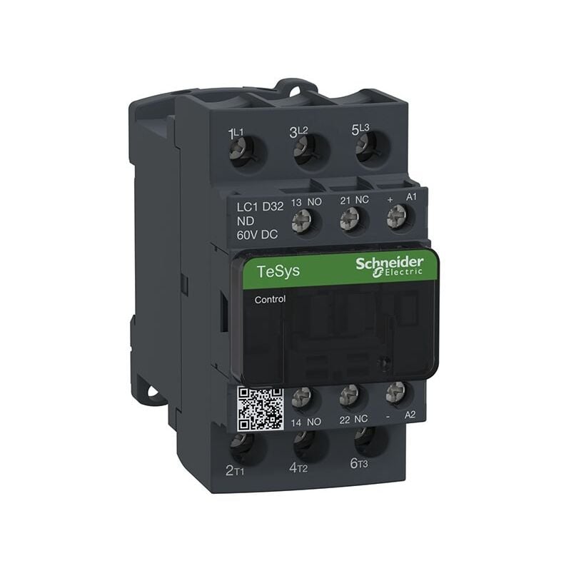Schneider TeSys D3P AC-3 32A 60VCC bobine standard LC1D32ND contacteur de puissance