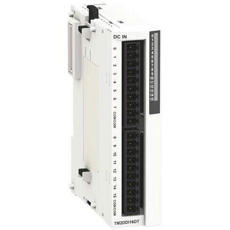 Schneider TM2DDI16DT Module d'expansion, Discrete 16 In 0.007A 24 VDC Modicon M238 Series
