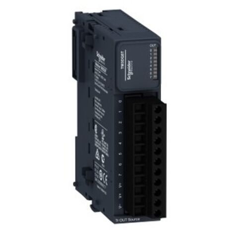 Schneider TM3DQ8T Modicon TM3, modulo 8 uscite digitali, PNP 0,5A, a vite - PV: 03 - RL: 10 - SV: 2,0