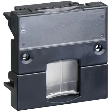 Schneider VDI88116 - Adaptador Plastron 45 gris oscuro VLT