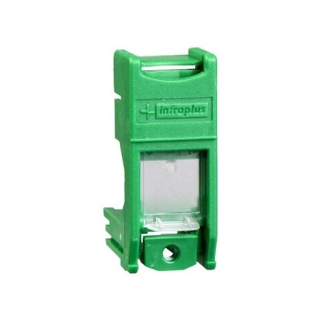 Schneider VDI9903 Support rj45 multi ad jaune Infraplus-MP avec volet