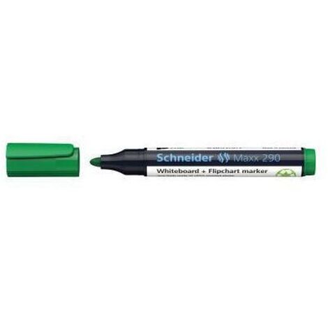 SCHNEIDER Whiteboard-/Flipchartmarker Schneider Maxx 290 2-3mm schwarz Schneider Maxx 290 2-3mm grün Rundspitze