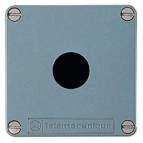 Schneider XAPM1201 Caja para estación de control Harmony XAP 1, con recorte en metal azul, Ø 22 mm