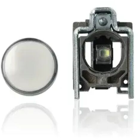 SCHNEIDER XB4BVB1 - Lampada spia diam.22 - IP65 - bianca - LED integrato - 24V