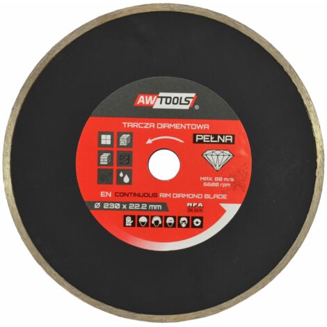 Schneidscheibe awtools 230x22.2 mm Diamant Nass Trocken