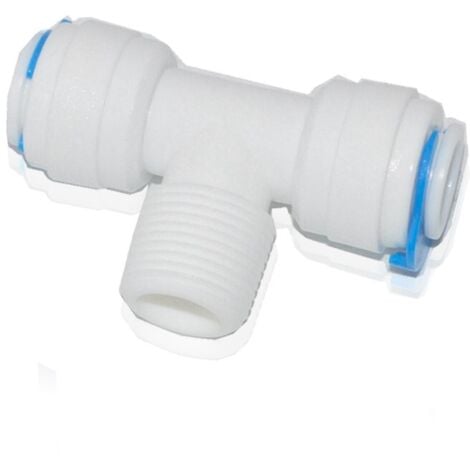 ROSMMEL Schnellanschluss T-Stück 1/4 Gewinde 1/4 Rohr 1/4 Rohr