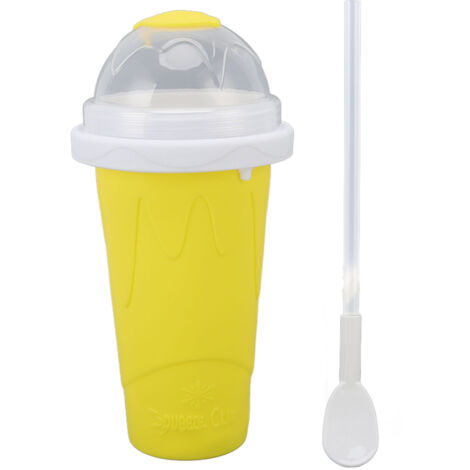 Schneller Smoothie-Becher – Hausgemachter gefrorener Milchshake für die ganze Familie – Gelb