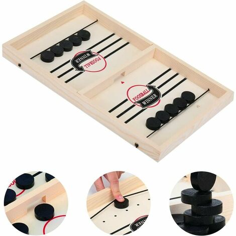 Schnelles Slingpuck-Brettspiel, schnelles Slingshot-Shuffleboard-Spiel, geeignet für Eltern-Kind-Interaktion, Brettspielzeug, Brettspiele für zwei Spieler