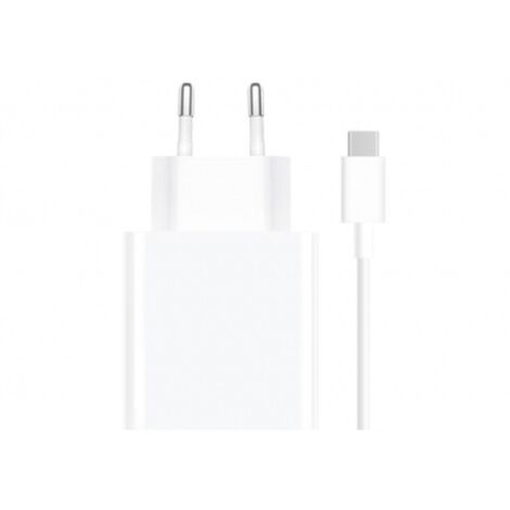 Schnelles USB-A-auf-USB-C-Reiseladegerät, kombiniertes 67-W-Wandladegerät – Weiß