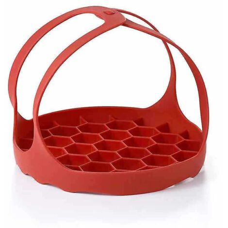 Schnellkochtopf mit Schleuderfunktion, Silikon-Backform mit Schleuderfunktion für Instant Pot/Ninja Foodi/Multifunktionskocher, Dampfgarer mit Verbrühungsschutz, Heberost