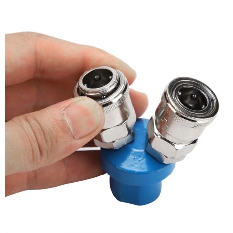 Schnellkupplung für Druckluft Typ C 1/4" für Luftkompressor (2-Wege)