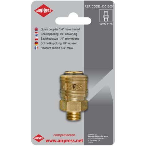 SCHNELLKUPPLUNG MIT 1/4'' AUSSENGEWINDE - AP 4301505