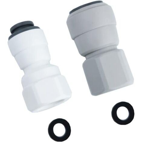Schnellkupplungen 1/4" auf 1/4", 1/4" auf 3/8" für Wasserfilter, Wasserhahnadapter, Wasserreiniger