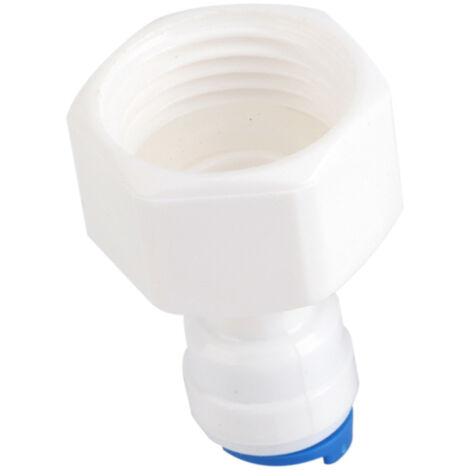 Schnellkupplungen für Umkehrosmose-Wasserfilter – 6 Stück Steckverbinder G1/4 Außendurchmesser Schlauch auf G1/2 Innengewinde – Hochwertiges Kunststoffmaterial