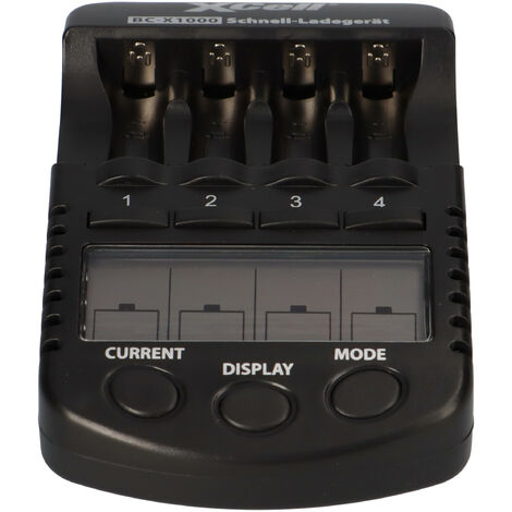 Schnellladegerät mit LCD-Display + 8x eneloop AA Mignon + 2x Akkubox