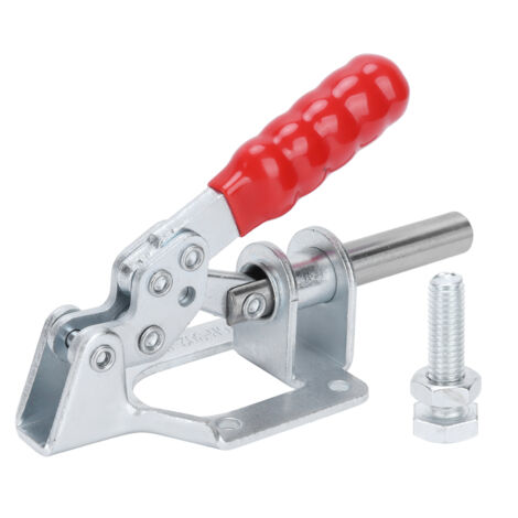 Schnellspann-Kippschraubstock, Handwerkzeug vom Typ Push-Pull zum schnellen Positionieren und Spannen von Vorrichtungen.